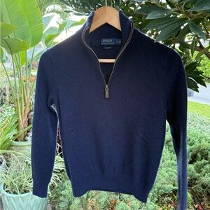 Ralph Lauren Cashmere half zip sweater